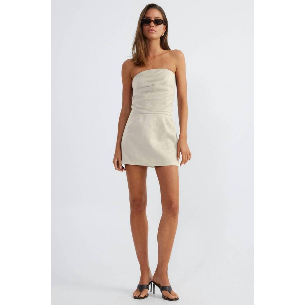 NEW SNDYS. romi linen dress in natural